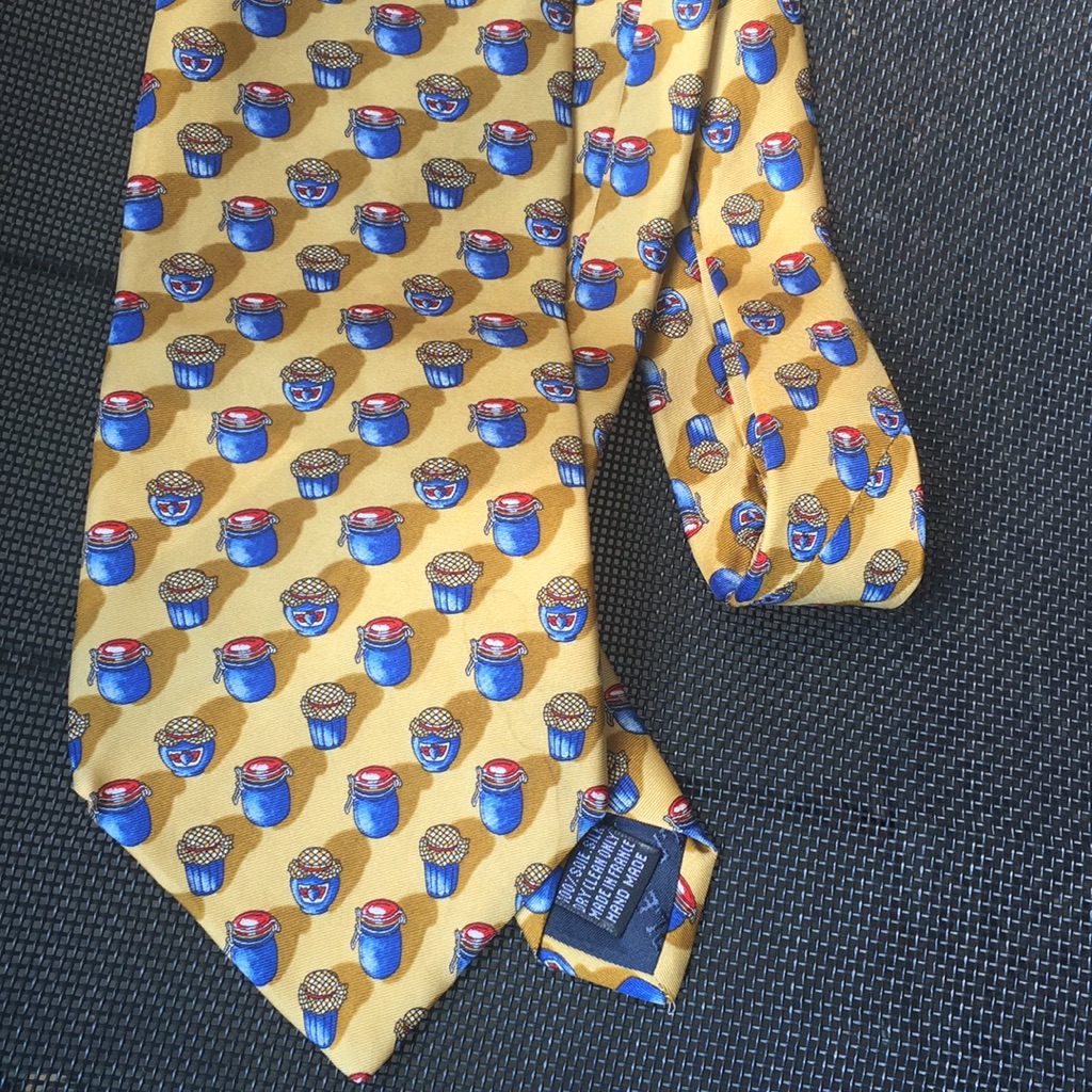 Charles Le Golf Jam Jars Silk Tie